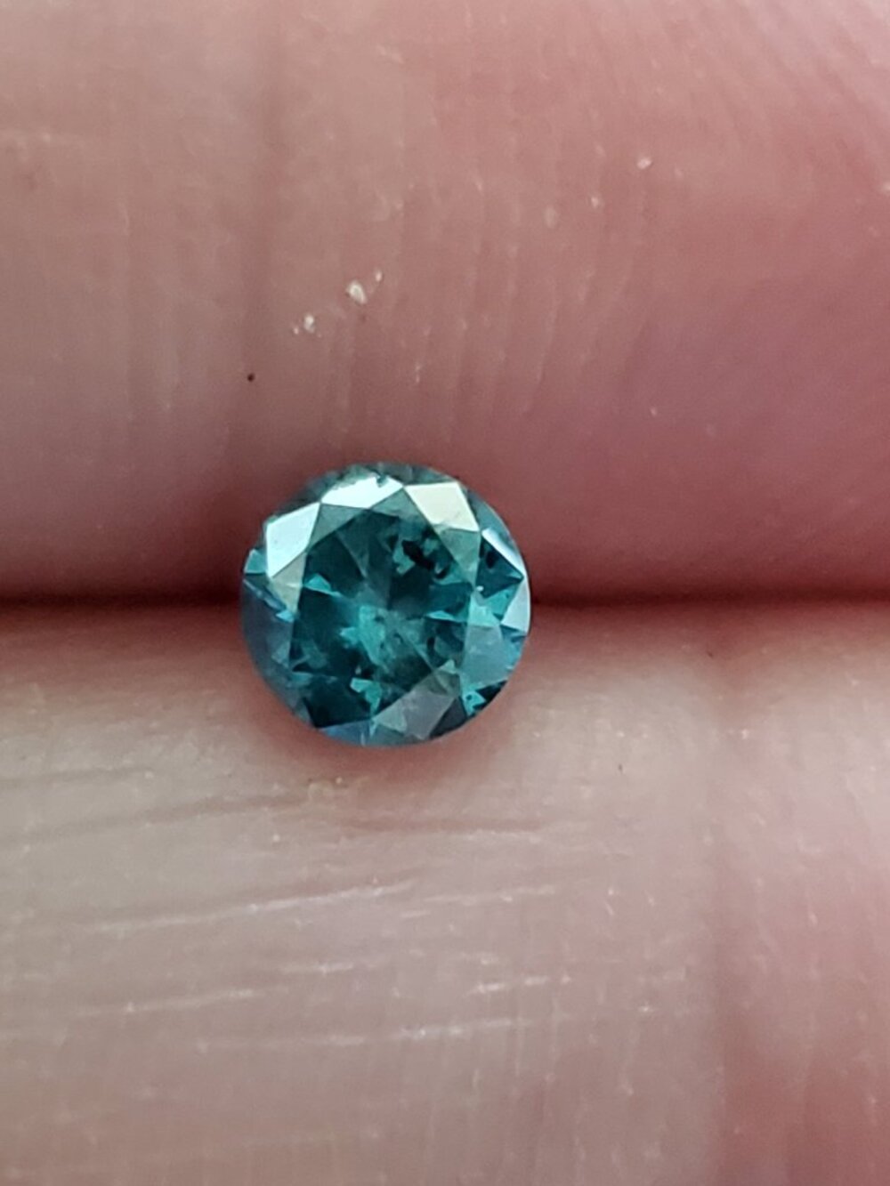 0.22 ct Natural Blue Diamond Oval Cut Loose Gemstone